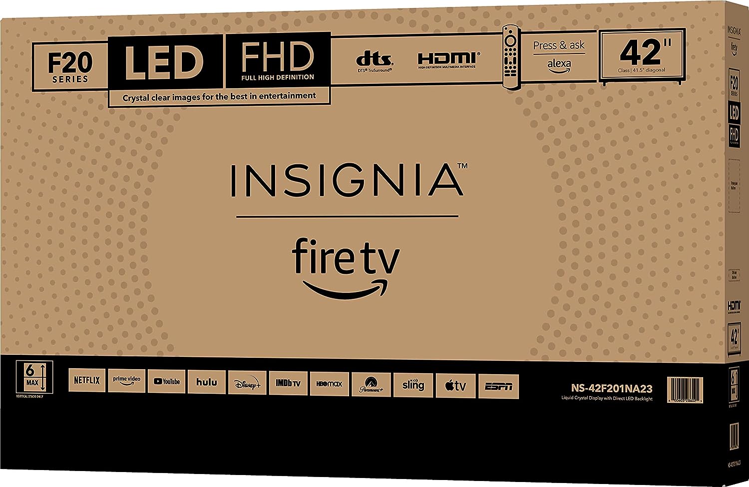 Insignia roku tv 42” store tv